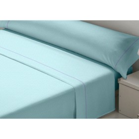 Jeu de draps Tejidos Reina Bleu Lit king size: Plus de 300.000 produits de grandes marques en vente directe à prix usine sur cad