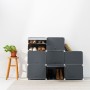 Rangement Modulaire Portable pour Chaussures InnovaGoods Gris: Plus de 300.000 produits de grandes marques en vente directe à pr