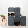 Rangement Modulaire Portable pour Chaussures InnovaGoods Gris: Plus de 300.000 produits de grandes marques en vente directe à pr