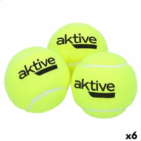 Balles de Tennis Aktive Pro 3 Pièces Jaune 6 Unités: Plus de 300.000 produits de grandes marques en vente directe à prix usine s