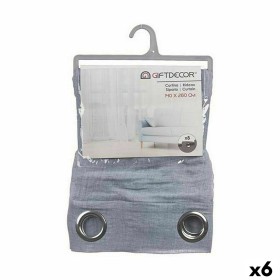Rideau Bleu 140 x 0,1 x 260 cm (6 Unités): Plus de 300.000 produits de grandes marques en vente directe à prix usine sur cadeauf