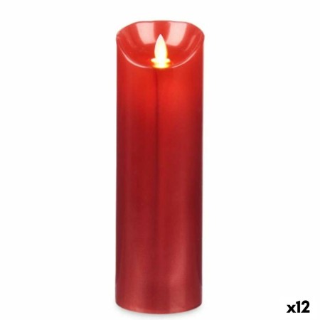 Bougie LED Acorde L-Y8025-YBH-R Rouge 8 x 8 x 25 cm (12 Unités): Plus de 300.000 produits de grandes marques en vente directe à 