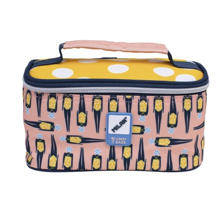 Sac Thermique Milan Swins 2 Porte-Goûters Petit 1,5 L Jaune Rose Polyester 22 x 10,5 x 12 cm: Plus de 300.000 produits de grande