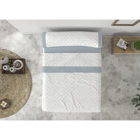 Jeu de draps Tejidos Reina TOPOS Bleu Gran lit 2 persones: Plus de 300.000 produits de grandes marques en vente directe à prix u
