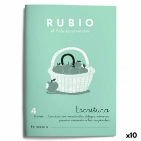 Cahier d'écriture et de calligraphie Rubio Nº 4 A5 Espagnol 20 Volets (10 Unités): Plus de 300.000 produits de grandes marques e