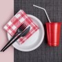 Lot d'assiettes réutilisables Maxi Products Blanc Plastique 100 Pièces: Plus de 300.000 produits de grandes marques en vente dir