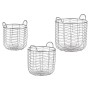 Lot de paniers Argenté Métal (3 pcs): Plus de 300.000 produits de grandes marques en vente directe à prix usine sur cadeaufou.co