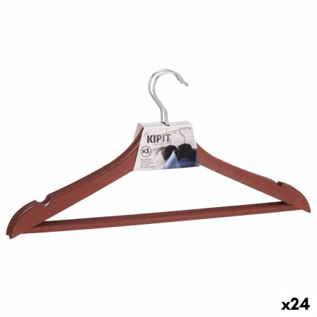 Jeu de porte-manteaux Kipit 2601880-6 Marron Plastique 21,3 x 3 x 44 cm (24 Unités): Plus de 300.000 produits de grandes marques