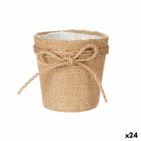 Cache-pot Ibergarden WY18-72 Marron Tissu Corde Plastique Lien 11 x 10,5 x 11 cm (24 Unités): Plus de 300.000 produits de grande