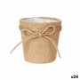 Cache-pot Ibergarden WY18-72 Marron Tissu Corde Plastique Lien 11 x 10,5 x 11 cm (24 Unités): Plus de 300.000 produits de grande