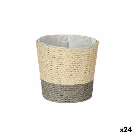 Cache-pot Ibergarden WY21-74 Gris Naturel Corde Plastique 11 x 10,5 x 11 cm (24 Unités): Plus de 300.000 produits de grandes mar