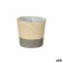Cache-pot Ibergarden WY21-74 Gris Naturel Corde Plastique 11 x 10,5 x 11 cm (24 Unités): Plus de 300.000 produits de grandes mar