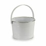 Cache-pot Ibergarden 49095 Blanc Argenté Zinc Seau 25 x 29,5 x 27 cm (12 Unités): Plus de 300.000 produits de grandes marques en
