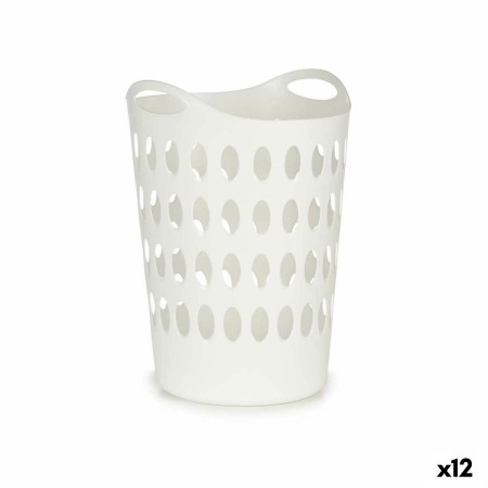 Panier à linge Blanc Plastique 50 L 44 x 56 x 41 cm (12 Unités): Plus de 300.000 produits de grandes marques en vente directe à 