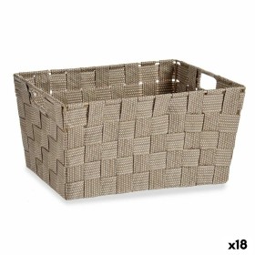 Panier Multi-usages Kipit A3-6883 Marron Tissu 5 L 30,4 x 14 x 20 cm (18 Unités): Plus de 300.000 produits de grandes marques en