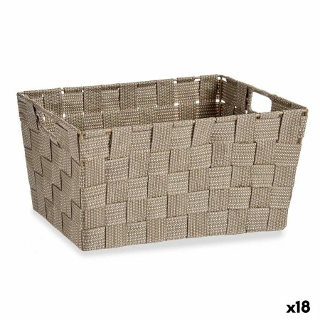 Panier Multi-usages Kipit A3-6883 Marron Tissu 5 L 30,4 x 14 x 20 cm (18 Unités): Plus de 300.000 produits de grandes marques en
