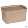 Boîte de rangement avec couvercle Kipit TP592-3 Beige Plastique 2,3 L 13,5 x 11 x 20 cm (24 Unités): Plus de 300.000 produits de