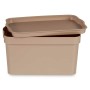 Boîte de rangement avec couvercle Kipit TP592-3 Beige Plastique 2,3 L 13,5 x 11 x 20 cm (24 Unités): Plus de 300.000 produits de