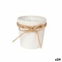 Cache-pot Ibergarden 86455 Blanc Marron Tissu Lien 11 x 10,5 x 11 cm (24 Unités): Plus de 300.000 produits de grandes marques en