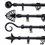 Tringle à Rideau Extensible Noir Fer 5 x 178 x 5 cm (8 Unités): Plus de 300.000 produits de grandes marques en vente directe à p