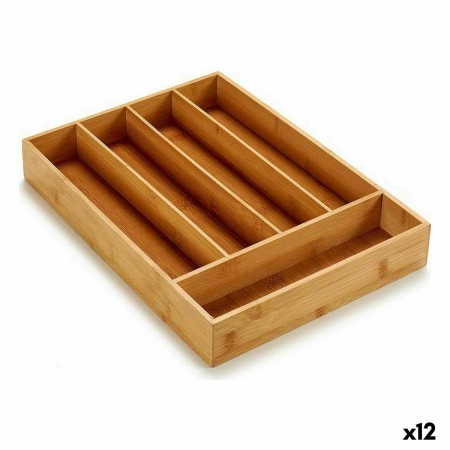 Range-couverts Kinvara 16JWKW-1050 Marron Bambou 25,5 x 5 x 35,5 cm (12 Unités): Plus de 300.000 produits de grandes marques en 