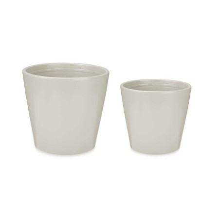 Set de pots Ibergarden LINCE-22-28-G Gris Argile Ø 22 cm Ø 28 cm 2 Pièces: Plus de 300.000 produits de grandes marques en vente 