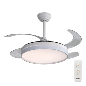 Ventilateur de Plafond avec Lumière EDM 33827 Ross Blanc 35 W 4100 Lm 2190 Lm Rétractile: Plus de 300.000 produits de grandes ma
