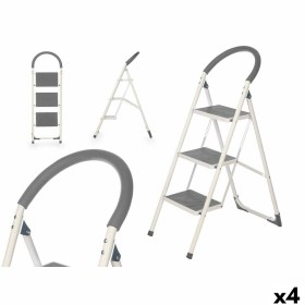Échelle pliante à 3 marches Kipit 10109 Gris Acier 38 x 117 x 5 cm (4 Unités): Plus de 300.000 produits de grandes marques en ve