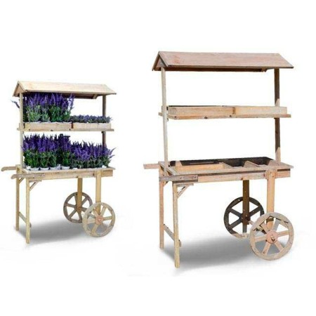Support à roulettes pour pots de fleurs Ibergarden WP15014 Bois 121 x 171 x 59 cm: Plus de 300.000 produits de grandes marques e