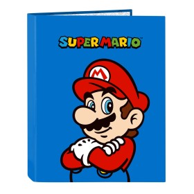 Reliure à anneaux Super Mario Play Bleu Rouge A4 26.5 x 33 x 4 cm: Plus de 300.000 produits de grandes marques en vente directe 