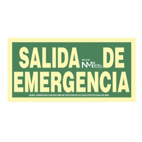 Panneau Normaluz Salida de emergencia PVC 30 x 15 cm: Plus de 300.000 produits de grandes marques en vente directe à prix usine 