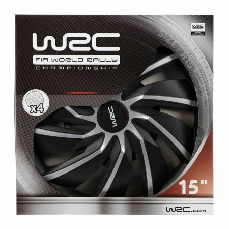 Enjoliveur WRC 7598 Gris Noir/Gris 15 4 Pièces: Plus de 300.000 produits de grandes marques en vente directe à prix usine sur ca