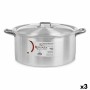 Casserole avec Couvercle Kinvara 100013 Argenté 18 L (3 Unités): Plus de 300.000 produits de grandes marques en vente directe à 