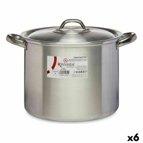 Marmite avec couvercle Kinvara 100035 Argenté Aluminium Ø 24 cm (6 Unités): Plus de 300.000 produits de grandes marques en vente