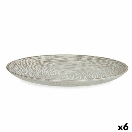 Centre de Table Spirale Blanc Bois MDF 34,5 x 3 x 34,5 cm (6 Unités): Plus de 300.000 produits de grandes marques en vente direc