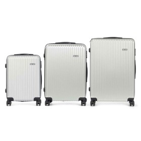Jeu de valises Gris clair Rayures 3 Pièces: Plus de 300.000 produits de grandes marques en vente directe à prix usine sur cadeau