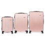 Jeu de valises Rose Rayures 3 Pièces: Plus de 300.000 produits de grandes marques en vente directe à prix usine sur cadeaufou.co