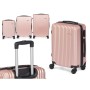 Jeu de valises Rose Rayures 3 Pièces: Plus de 300.000 produits de grandes marques en vente directe à prix usine sur cadeaufou.co