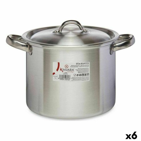Marmite avec couvercle Kinvara 100033 Argenté Aluminium Ø 20 cm (6 Unités): Plus de 300.000 produits de grandes marques en vente