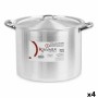 Marmite avec couvercle Argenté Aluminium 38 x 25 x 31 cm (4 Unités): Plus de 300.000 produits de grandes marques en vente direct