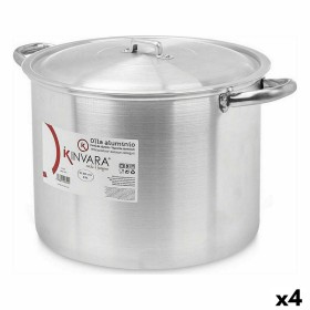 Marmite avec couvercle Ø 30 cm Argenté Aluminium (4 Unités): Plus de 300.000 produits de grandes marques en vente directe à prix