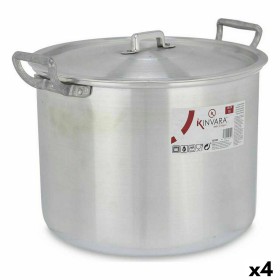 Marmite avec couvercle Argenté Aluminium 35,5 x 24 x 28 cm (4 Unités): Plus de 300.000 produits de grandes marques en vente dire