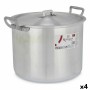 Marmite avec couvercle Argenté Aluminium 35,5 x 24 x 28 cm (4 Unités): Plus de 300.000 produits de grandes marques en vente dire