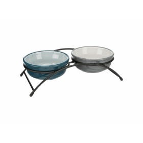 Mangeoire pour chiens Trixie Bleu Gris Gris clair Céramique Ø 13 cm 2 x 250 ml (2 Unités): Plus de 300.000 produits de grandes m
