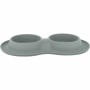 Mangeoire pour chiens Trixie Gris Acier inoxydable Ø 16 cm Double 2 × 0,4 L 40 × 5 × 23 cm (2 Unités): Plus de 300.000 produits 