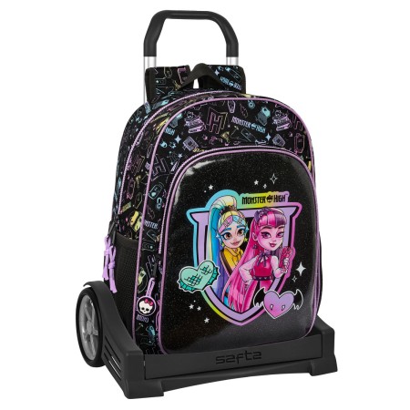 Cartable à roulettes Monster High Noir 33 x 42 x 14 cm: Plus de 300.000 produits de grandes marques en vente directe à prix usin