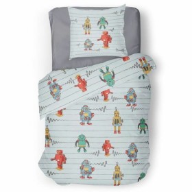 Parure de couette Roupillon robot Gris 140 x 200 cm 2 Pièces: Plus de 300.000 produits de grandes marques en vente directe à pri