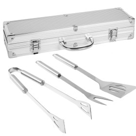 Kit d’Ustensiles pour Barbecue avec Mallette de Transport Barbacoa Acier inoxydable 37 x 10 x 8 cm: Plus de 300.000 produits de 