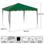 Pergola Gazebo Polyester Acier 300 x 300 x 250 cm: Plus de 300.000 produits de grandes marques en vente directe à prix usine sur