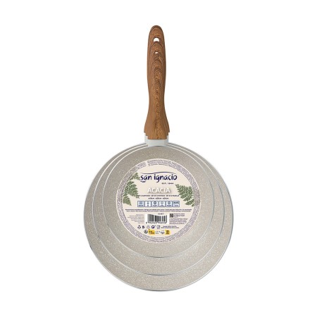 Ensemble de poêle San Ignacio Crème Aluminium Ø 16 x 3,5 cm Ø 20 x 4,5 cm Ø 24 x 4,5 cm 3 Pièces: Plus de 300.000 produits de gr